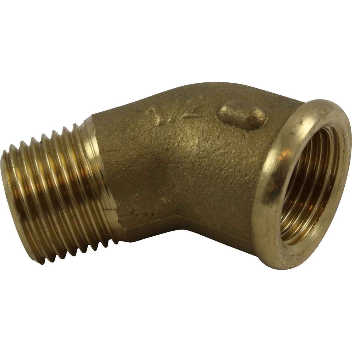 Maestrini Brass Compact 45 Degree Elbow (1/2" BSPT Male/BSP Female) 407093