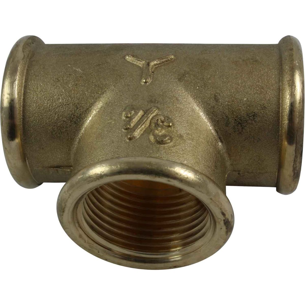 Maestrini Brass Equal Tee Fitting (Female Ports / 3/4" BSP) 407104
