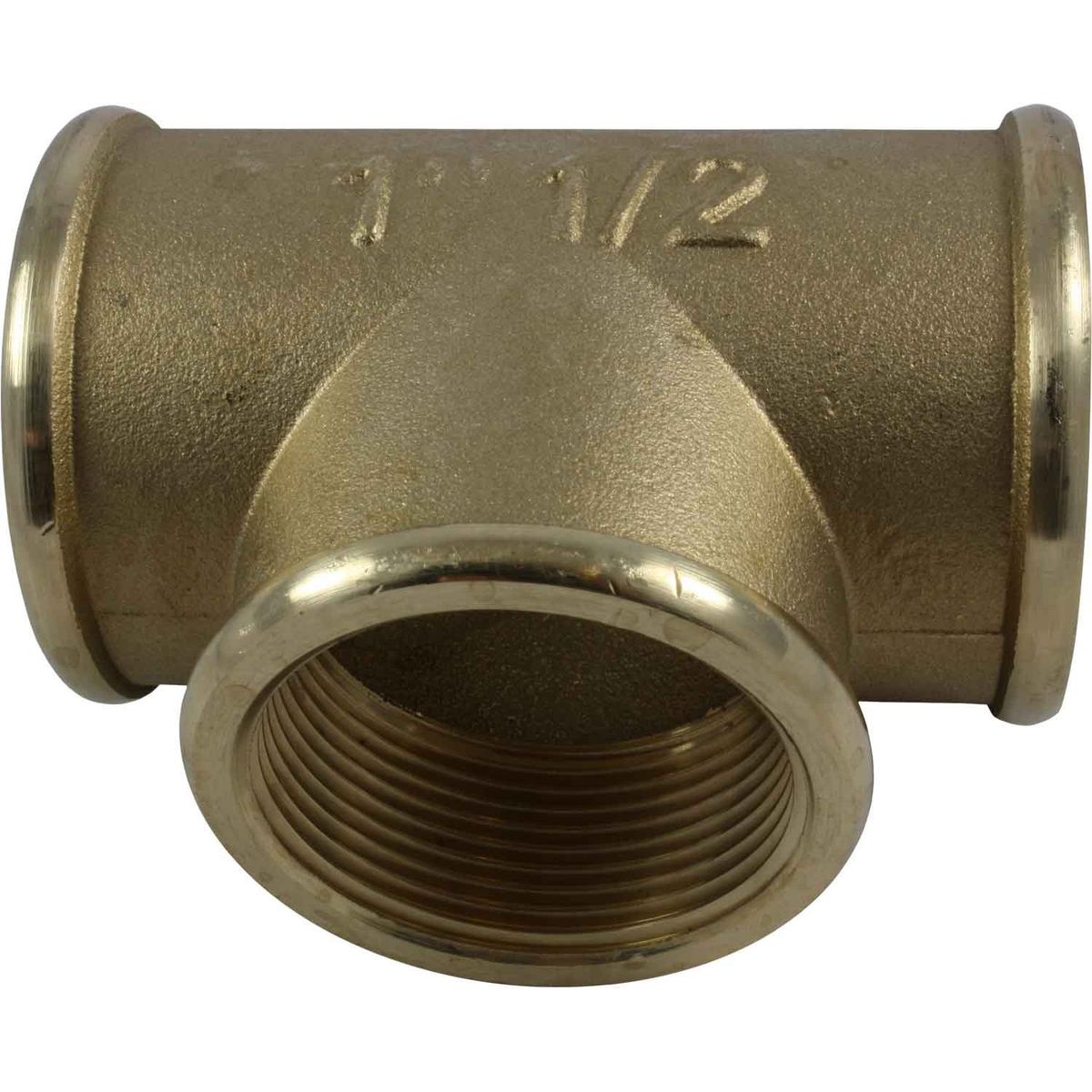Maestrini Brass Equal Tee Fitting (Female Ports / 1-1/2" BSP) 407107