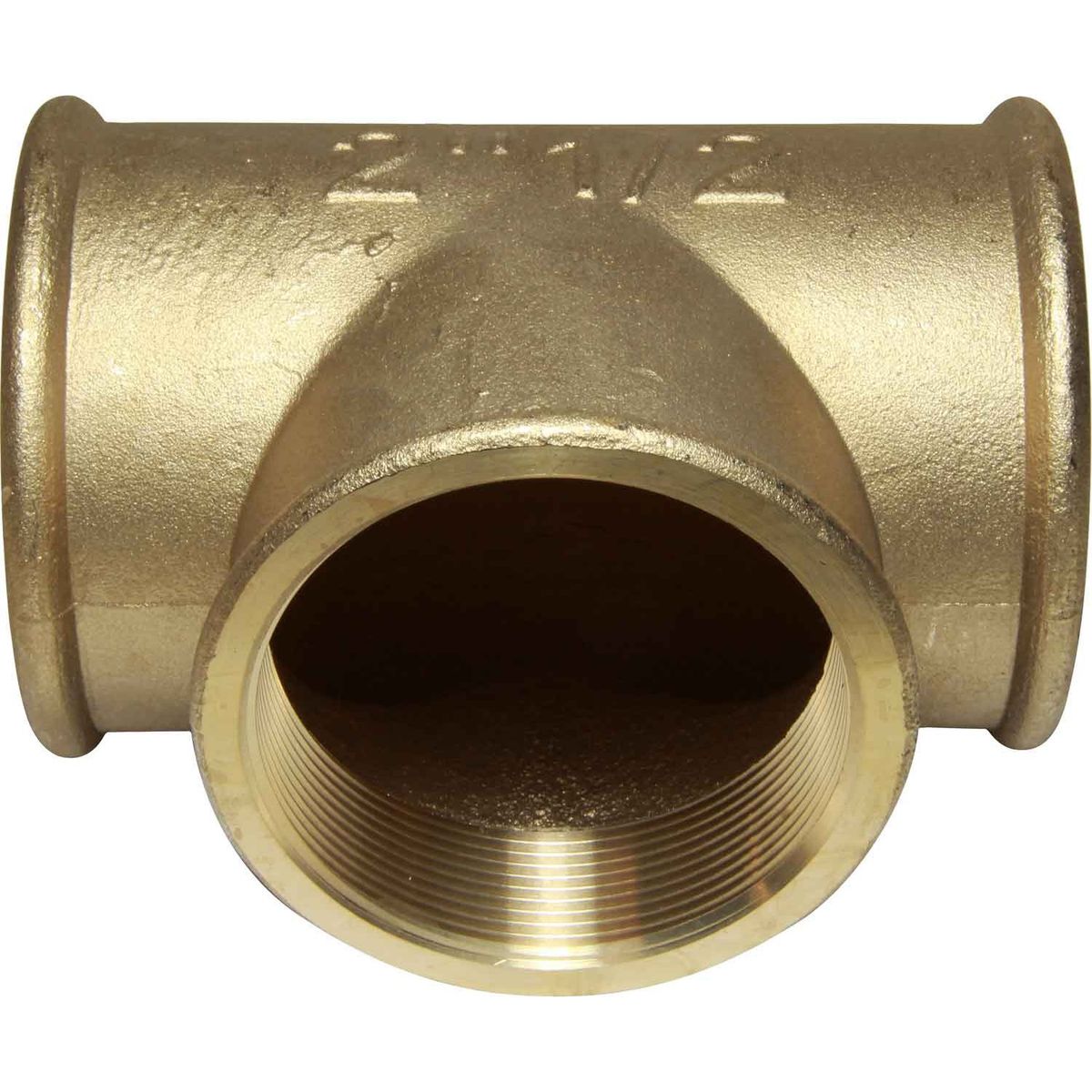 Maestrini Brass Equal Tee Fitting (Female Ports / 2-1/2" BSP) 407109
