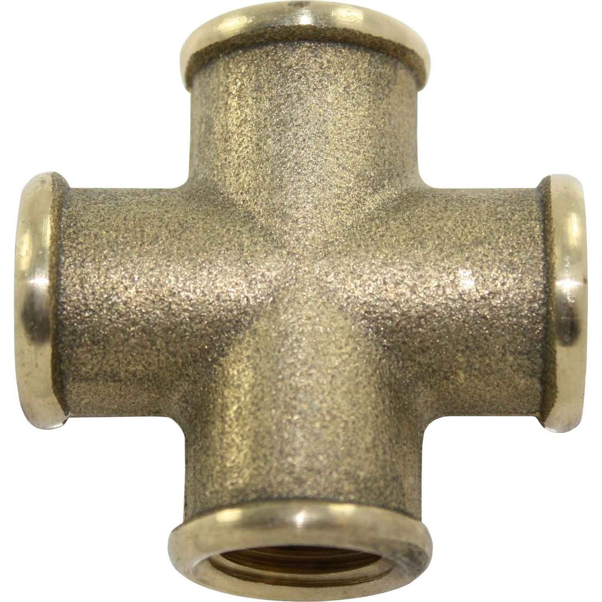 Maestrini Brass Equal Cross Fitting (Female Ports / 1/4" BSP) 407121
