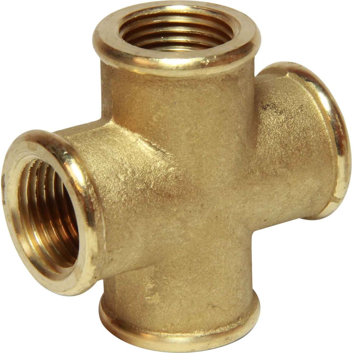 Maestrini Brass Equal Cross Fitting (Female Ports / 1/2" BSP) 407123
