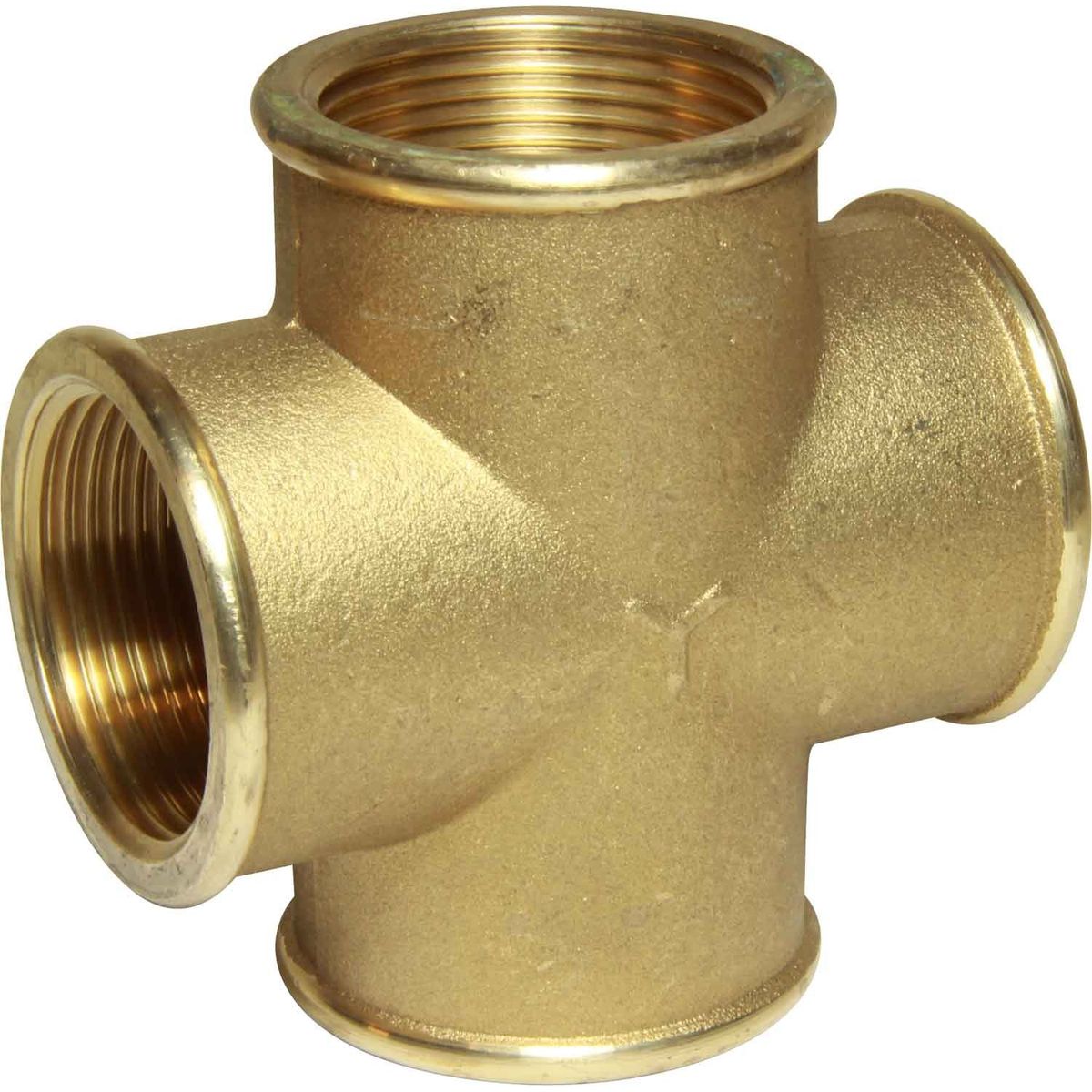 Maestrini Brass Equal Cross Fitting (Female Ports / 1-1/4" BSP) 407126