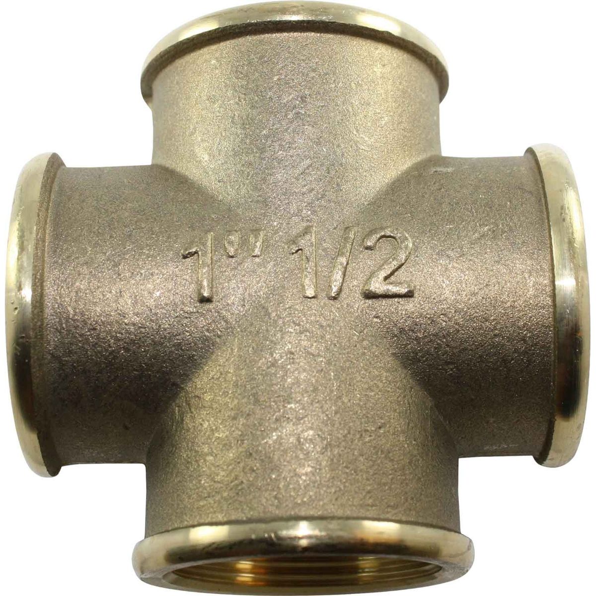 Maestrini Brass Equal Cross Fitting (Female Ports / 1-1/2" BSP) 407127