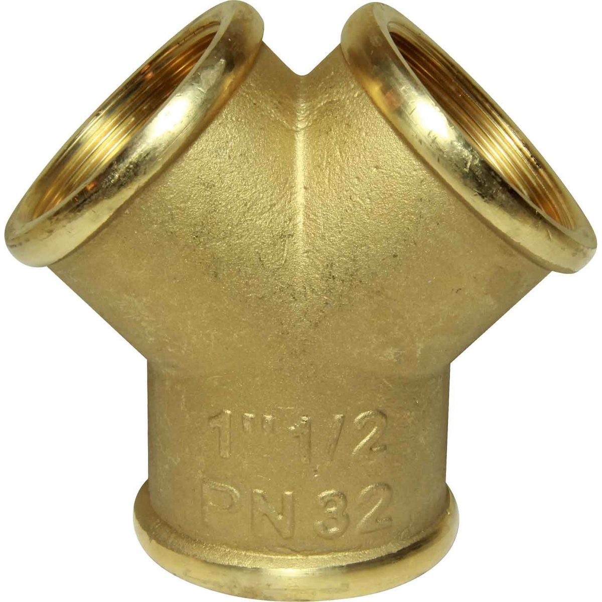 Maestrini Brass Equal Y Fitting (Female Ports / 1-1/2" BSP) 407147