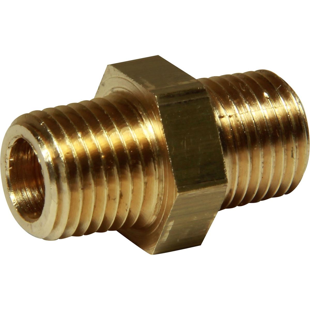 Maestrini Brass Equal Nipple (Male Thread / 1/4" BSPT) 407601