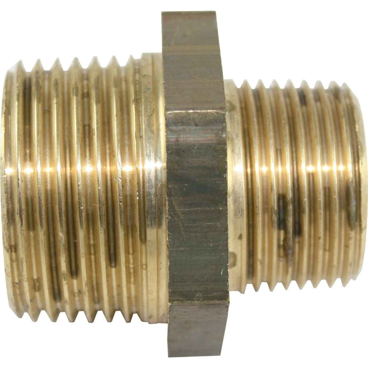 Maestrini Brass Reducing Nipple (1" BSPT Male to 3/4" BSPT Male) 407624