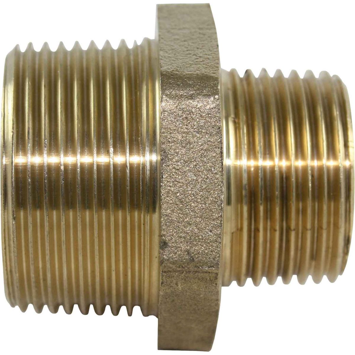 Maestrini Brass Reducing Nipple (1-1/4" BSPT Male to 1" BSPT Male) 407625
