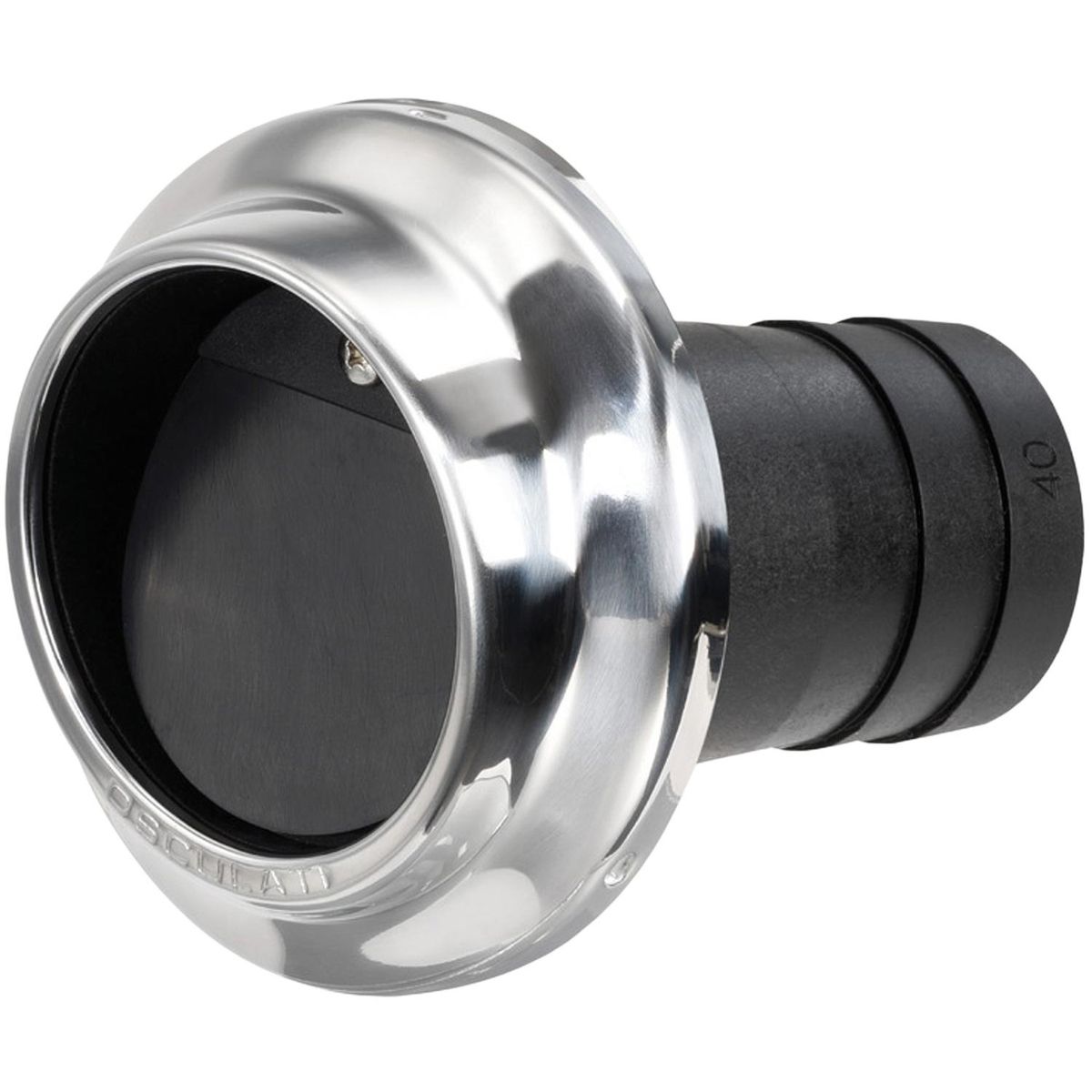 Osculati Technopolymer Exhaust Outlet With Flap (90mm) 411637