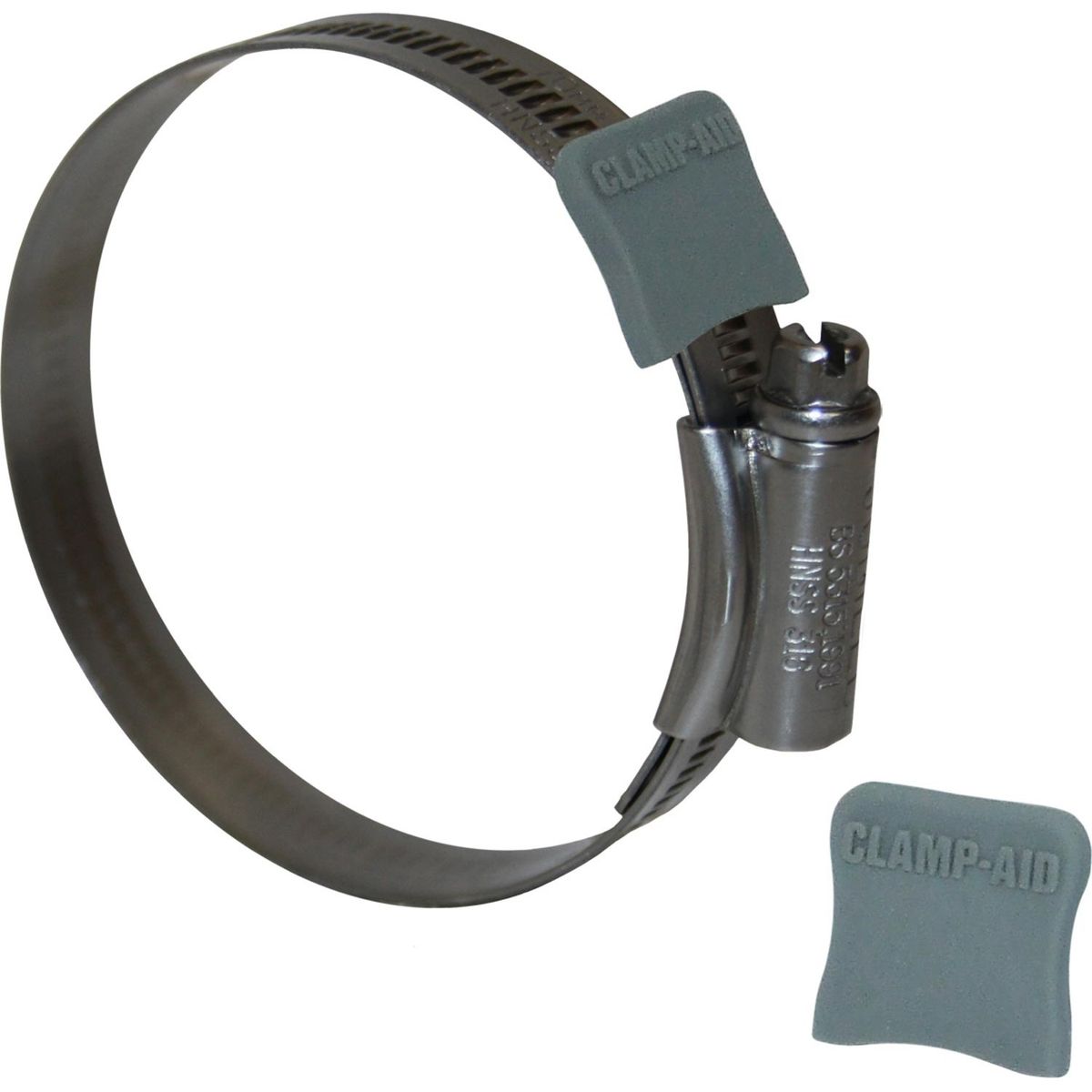 Clamp Aid Grey Hose Clip End Guards (1/2" Wide / Pack of 20) 413194
