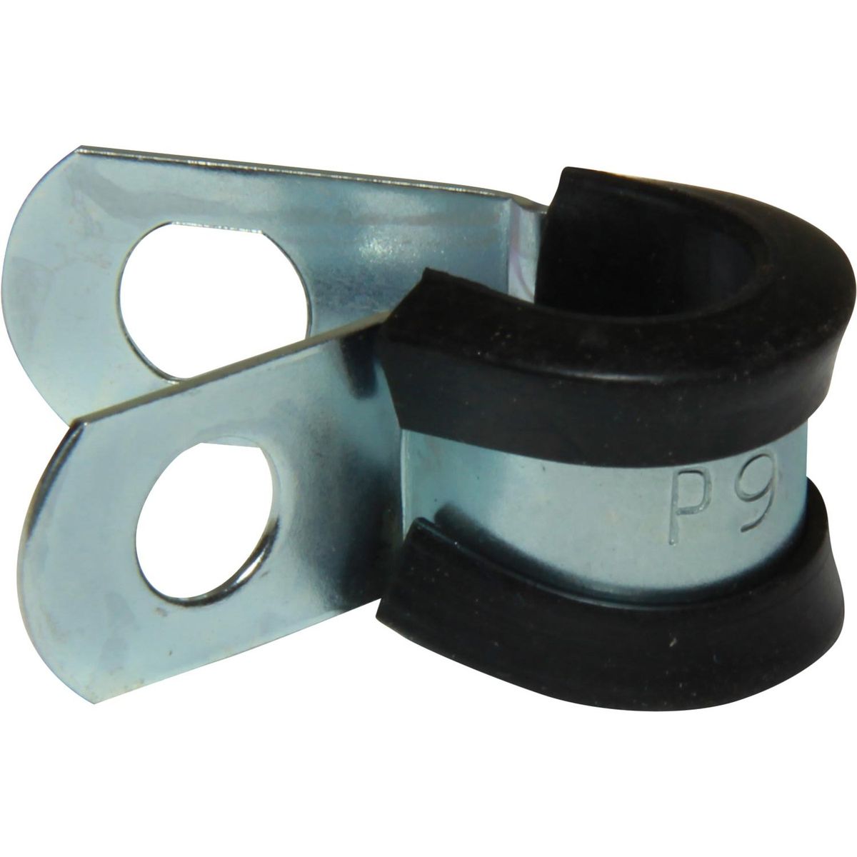 AG Zinc Rubber Lined P Clips (9mm / Pack of 10) 413709