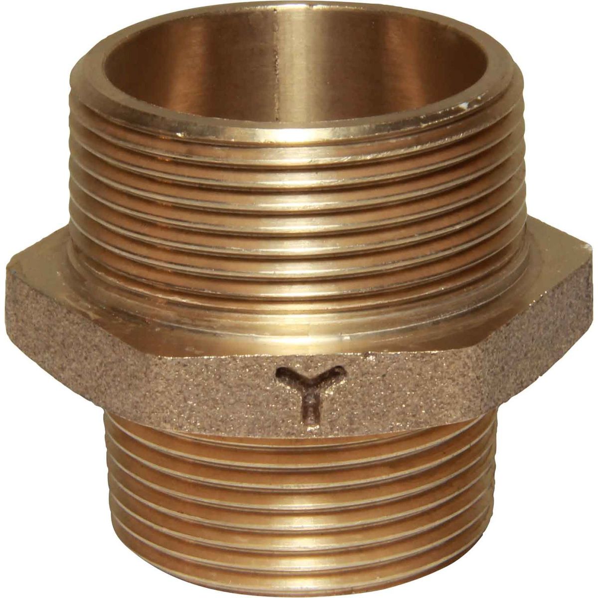 Maestrini Bronze Reducing Nipple (1-1/2" to 1-1/4" BSPT Male) 415626