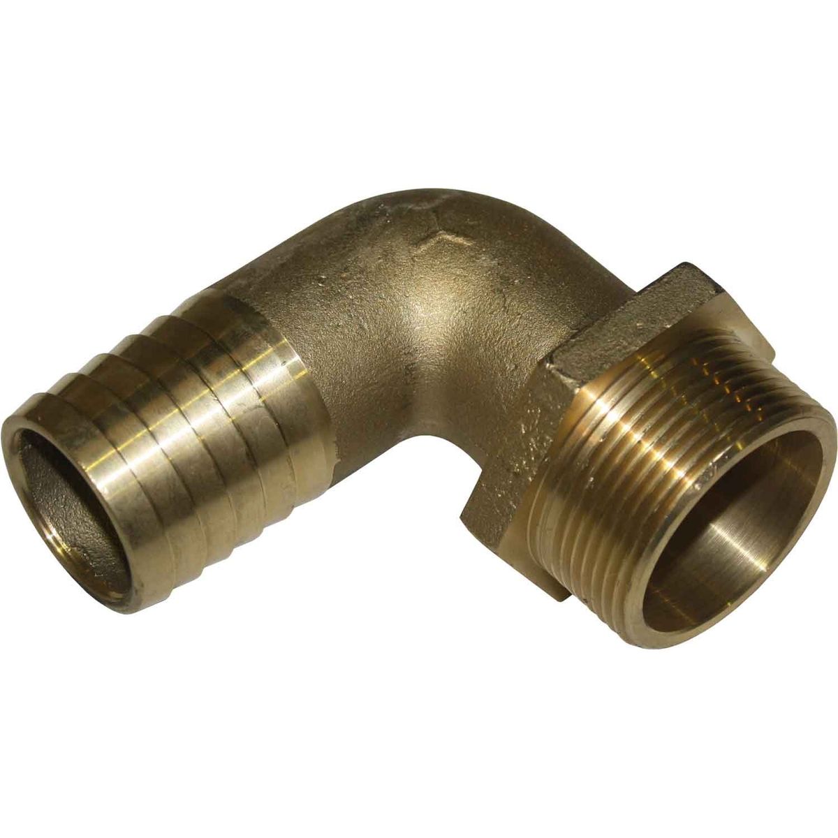 Maestrini Brass 90 Degree Hose Tail (1-1/2" BSP Male to 38mm Hose) 418374
