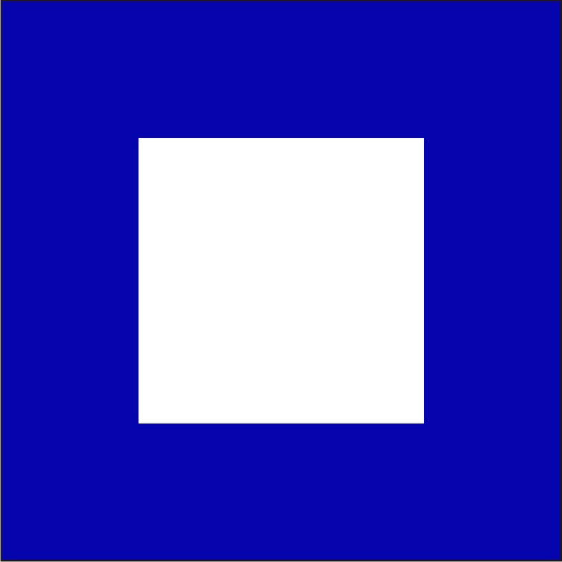 "P" Marine Code Flag Letter - 30x45xcm