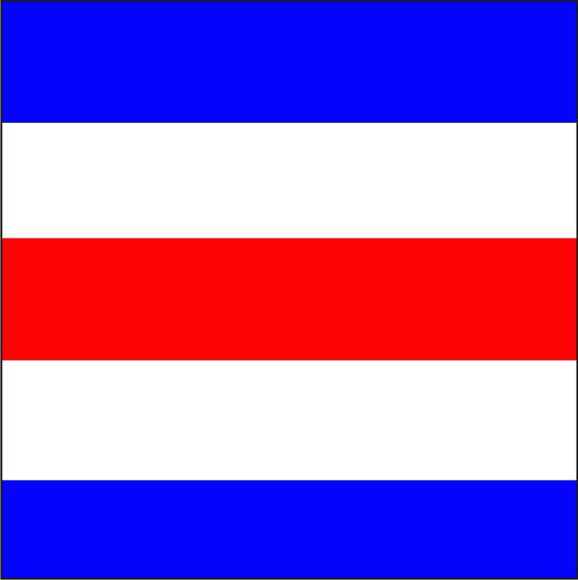 "C" Marine Code Flag Letter - 30x45xcm