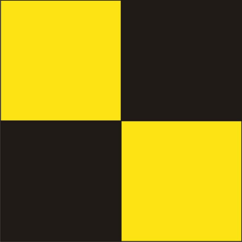 "L" Marine Code Flag Letter - 30x45xcm