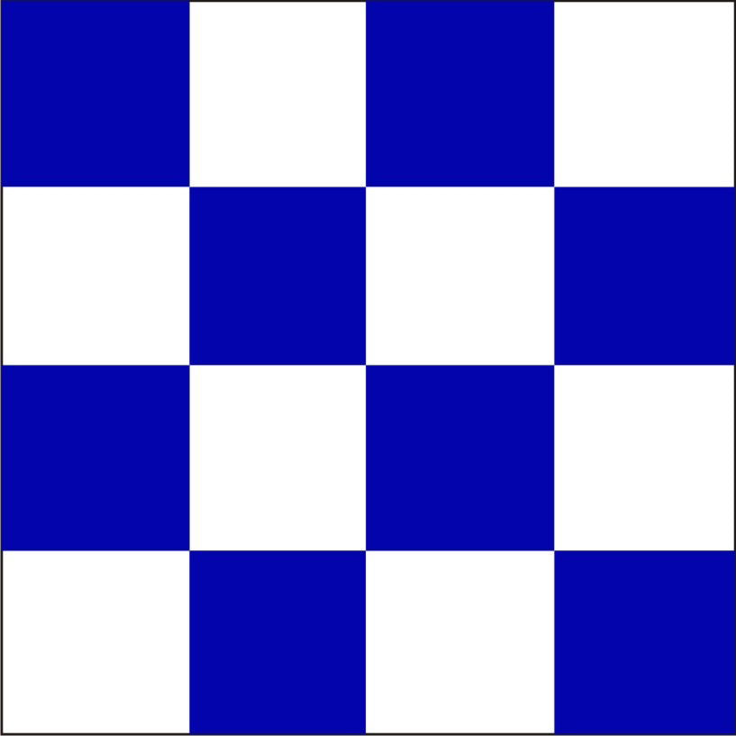 "N" Marine Code Flag Letter - 30x45xcm