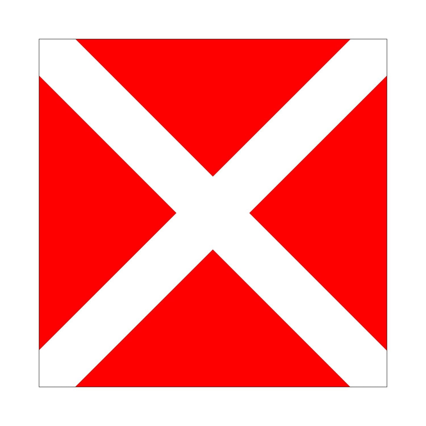 NAVAL Numeral Flag 4 - Special Order