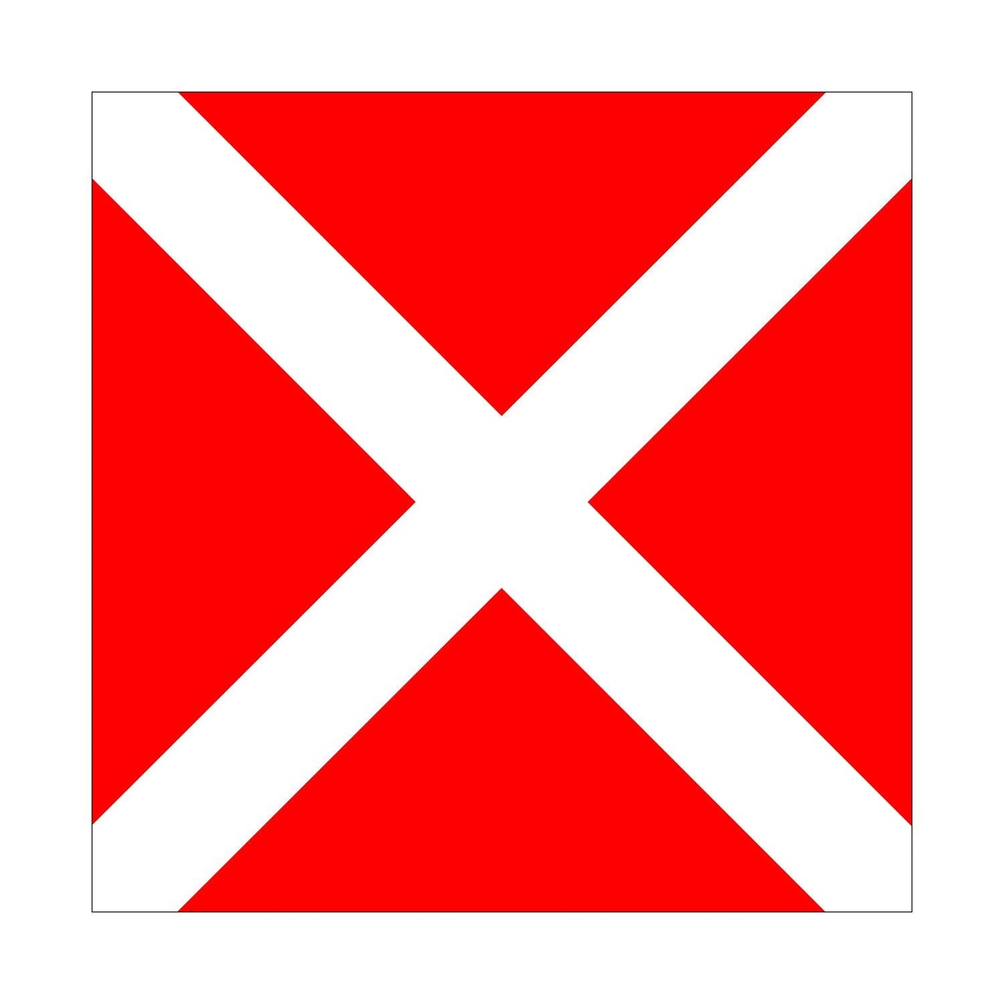 NAVAL Numeral Flag 4 - Special Order