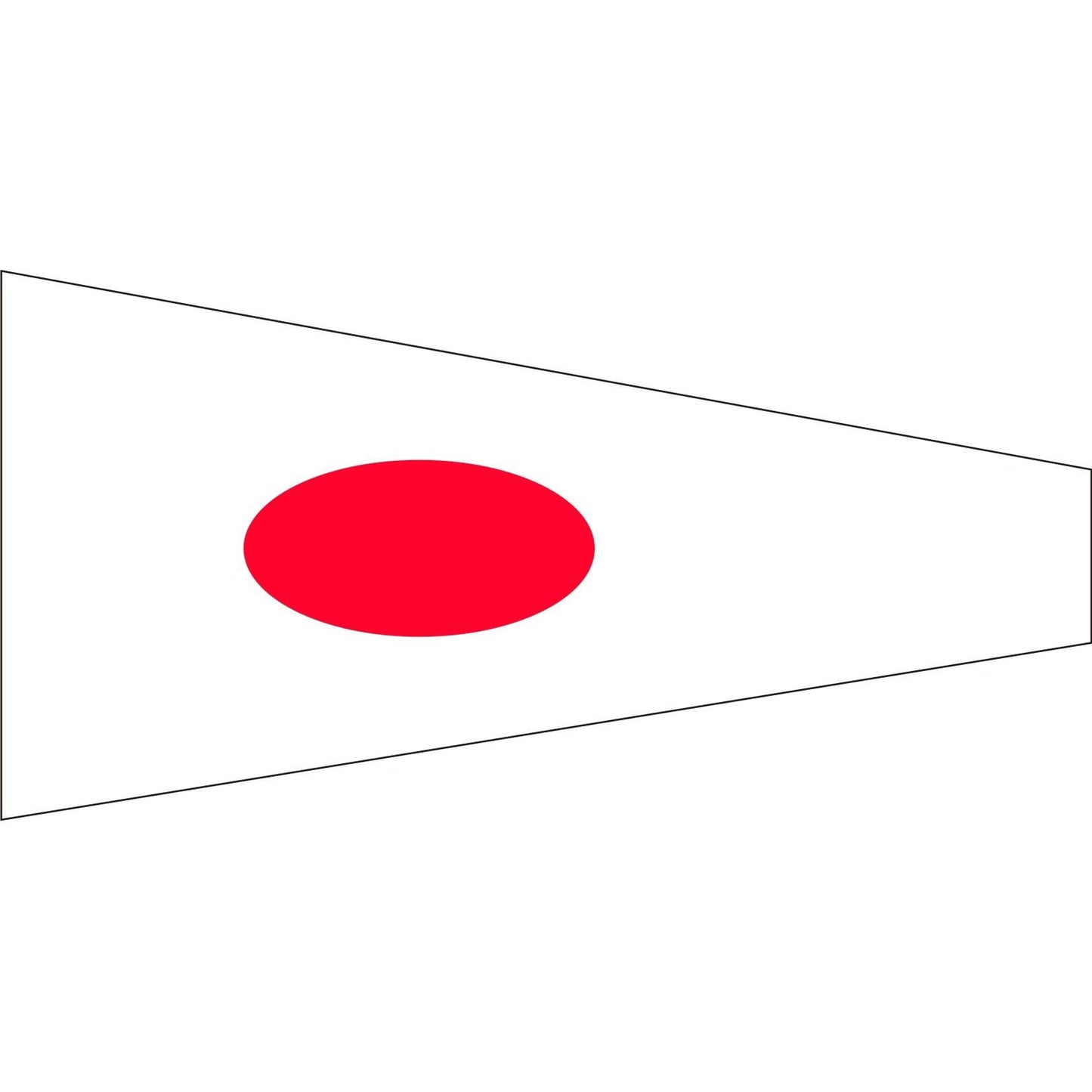 Numeral Pennant No. 1 (1/2 yard, 26x58cm)