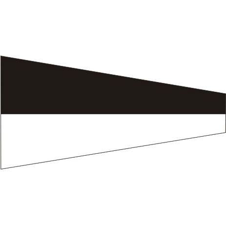 Numeral Pennant No. 6 (1/2 yard, 26x58cm)