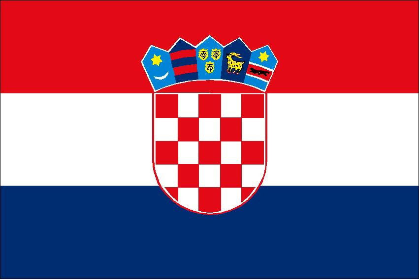 Croatia Courtesy Flag 30 x 45cm