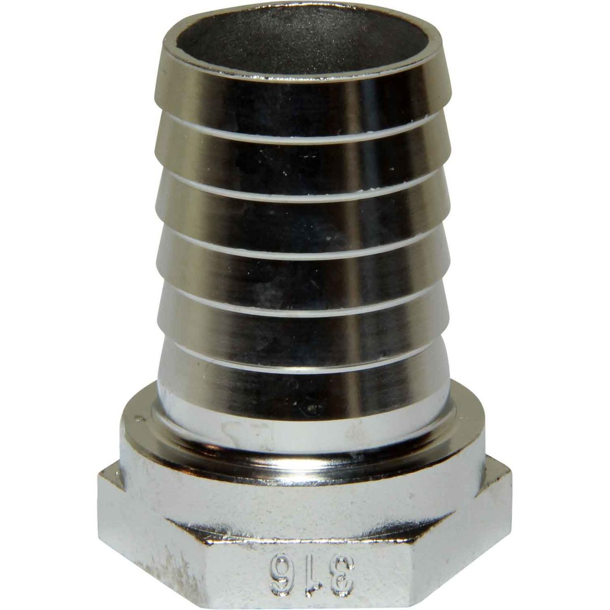 Osculati Stainless Steel 316 Hose Tail (1" BSP Female to 30mm Hose) 422256