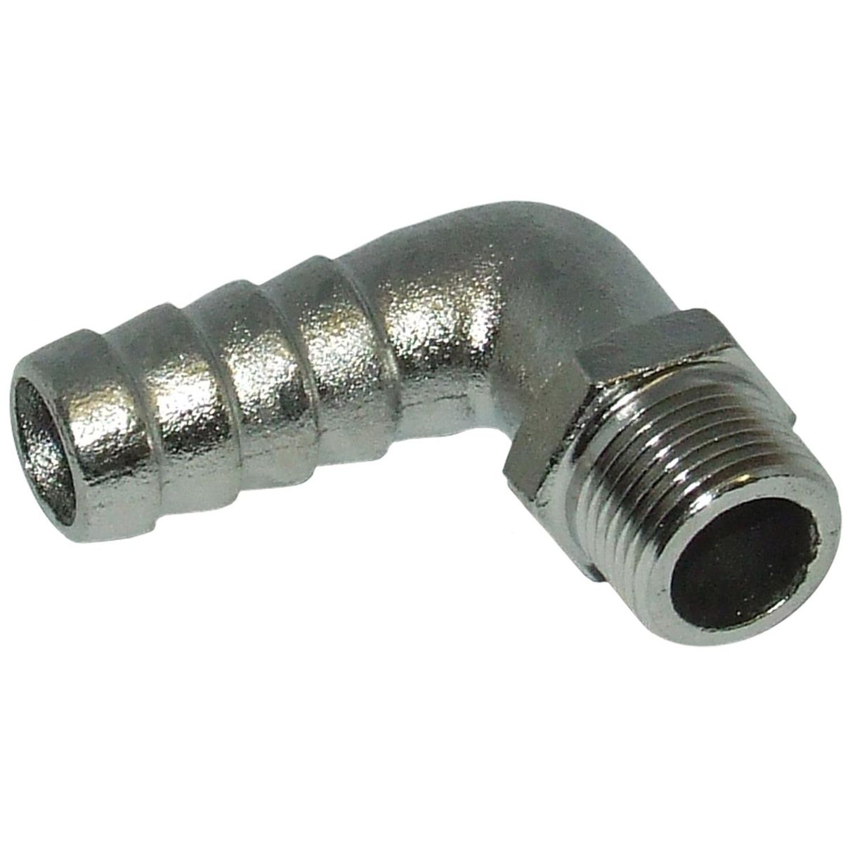 Osculati Stainless Steel 316 Hose Tail 90 Deg (3/8" BSP - 15mm Hose) 422327