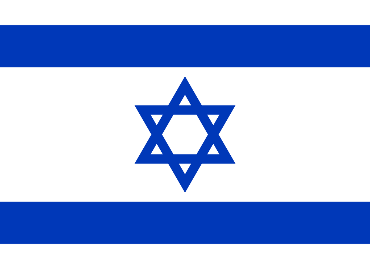 Israel Courtesy Flag 30 x 45cm