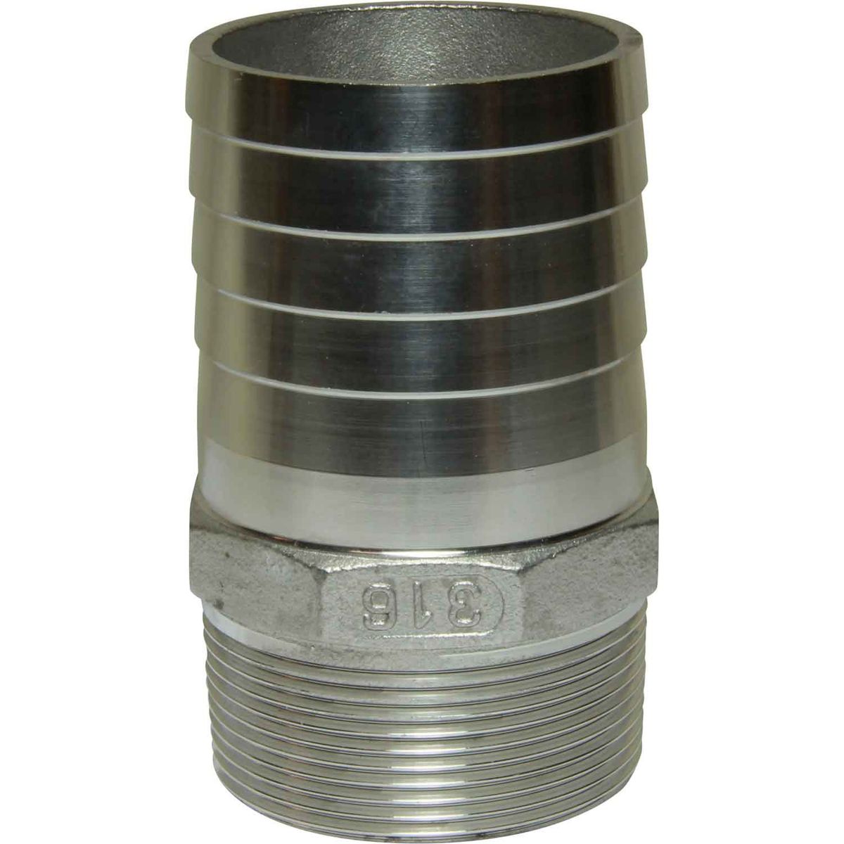 Osculati Stainless Steel 316 Hose Tail (2" BSPT Male to 60mm Hose) 422688