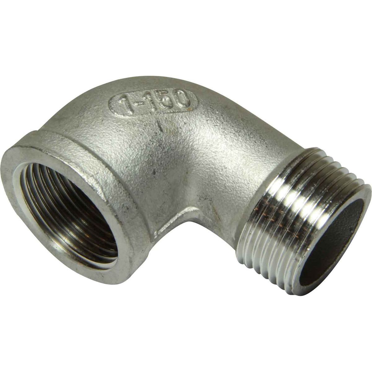 Osculati Stainless Steel 316 90 Degree Elbow (1" BSP Male/Female) 423045
