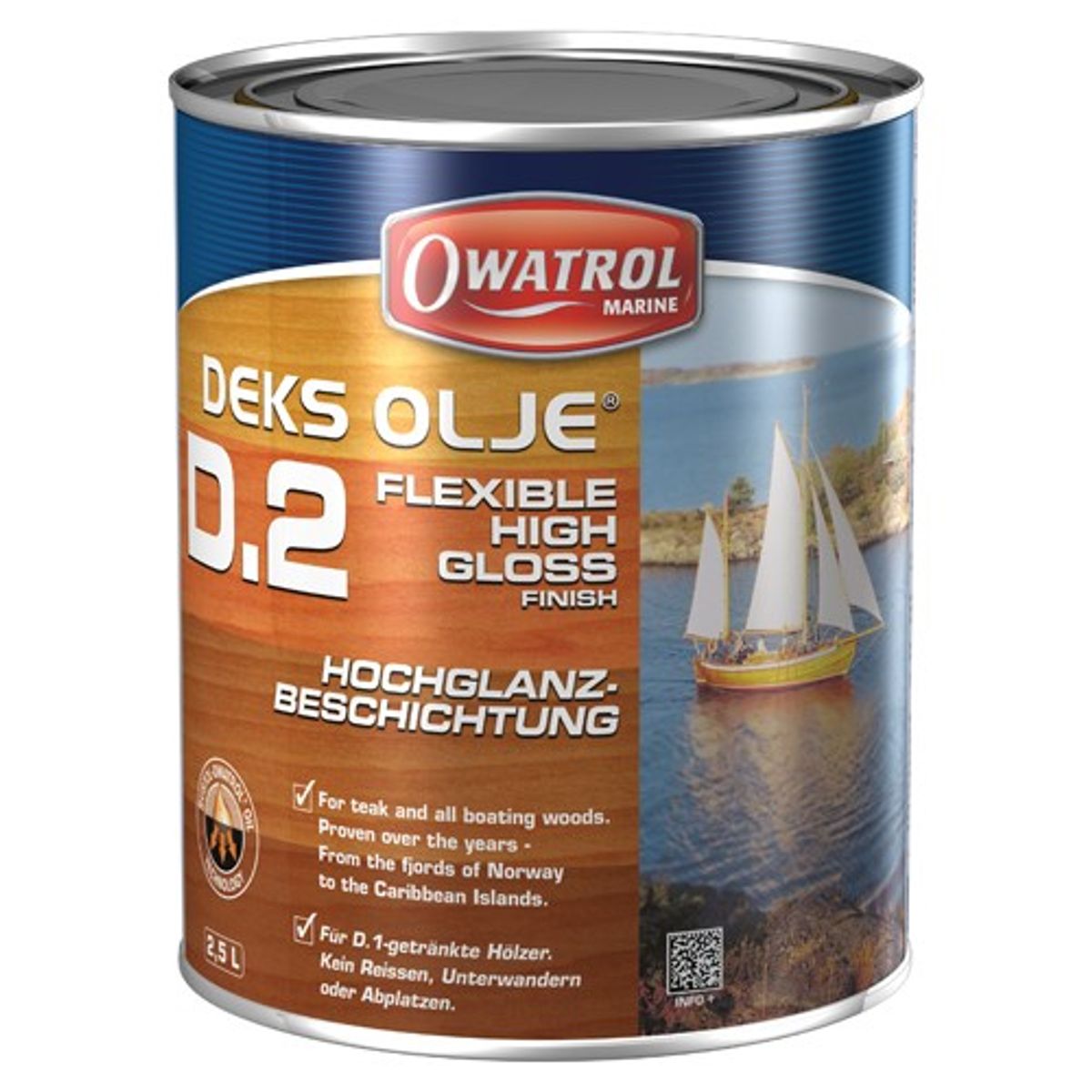 Owatrol Deks Olje D2 Oil Varnish (2.5L) 5-25015