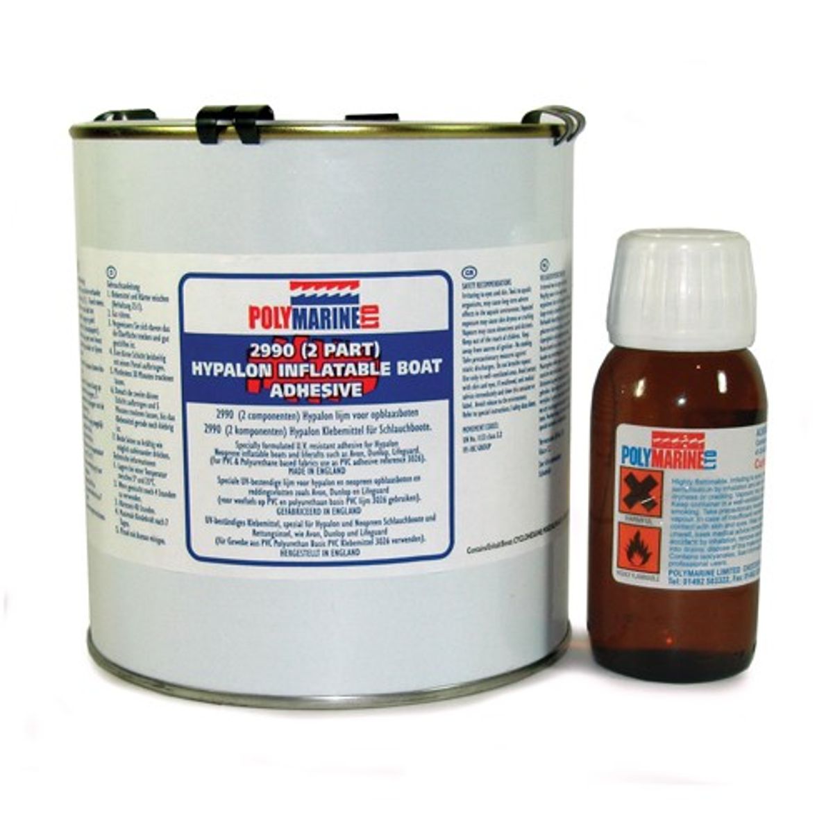 Polymarine Hypalon Adhesive 2 Part 1L Tin 5-81104