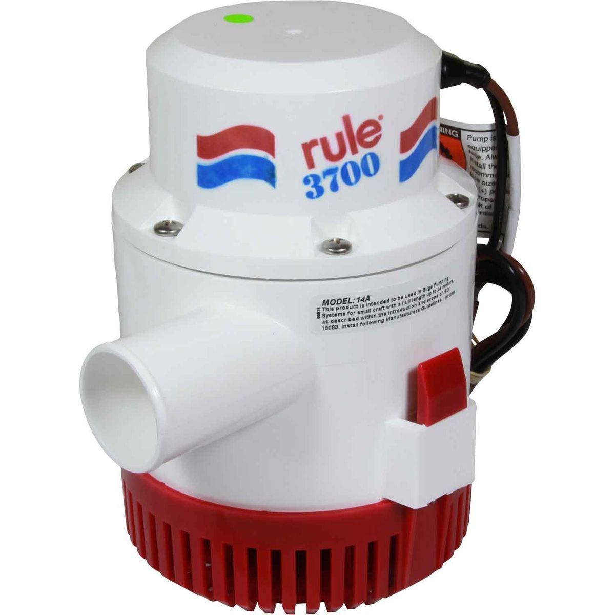 Rule 14A 3700 Submersible Bilge Pump (12V / 233 LPM / 38mm Hose) 504122
