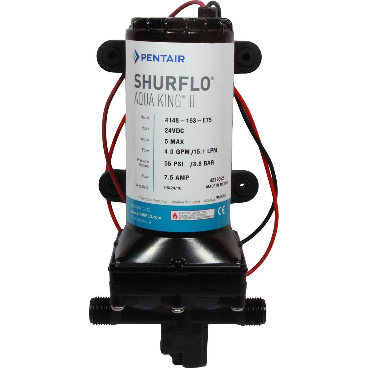 SHURflo Aqua King II Premium 4.0 Fresh Water Pump (24V / 55 PSI) 509624