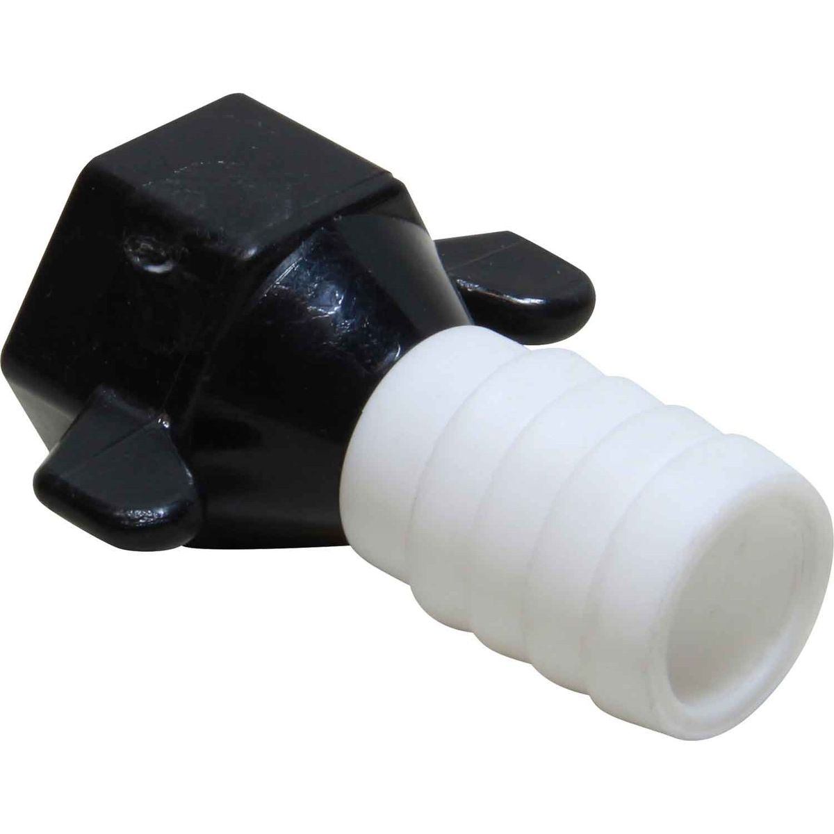 SHURflo Straight Wing Nut Fitting 1/2" NPT Female to 19mm ID Hose 509923