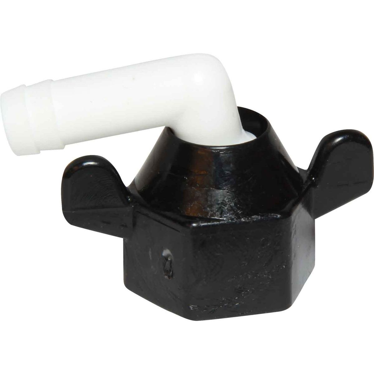 SHURflo 90 Degree Wing Nut Fitting 1/2" NPT Female to 10mm ID Hose 509930