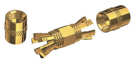 Shakespeare Centerpin Solderless Splice Connector RG8X or RG58/AU - Gold