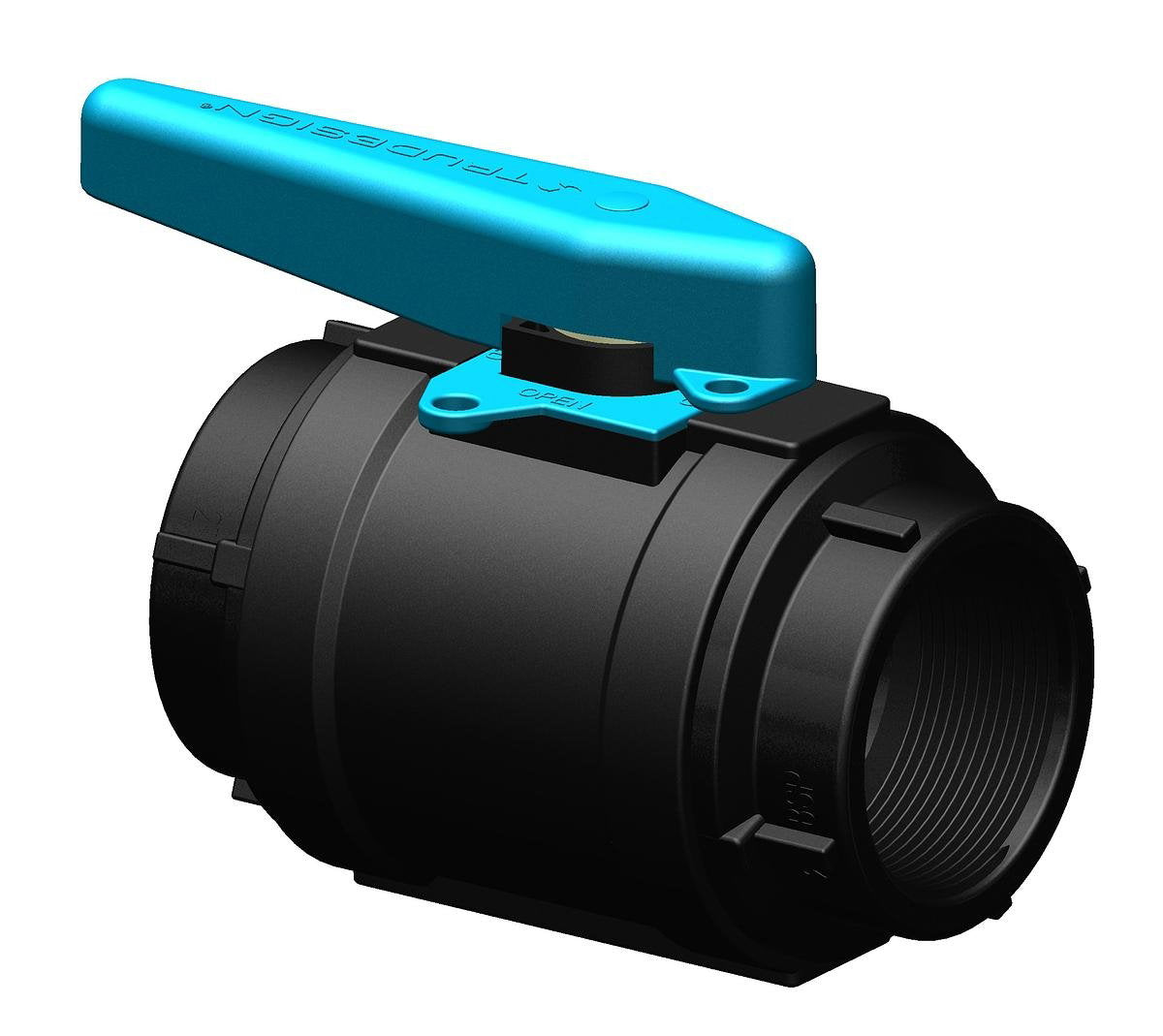 TruDesign Ball Valve 2” BSP Black
