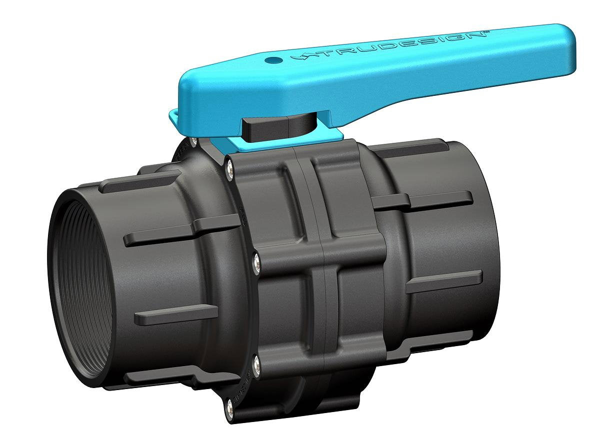 TruDesign Ball Valve 3" BSP - Black