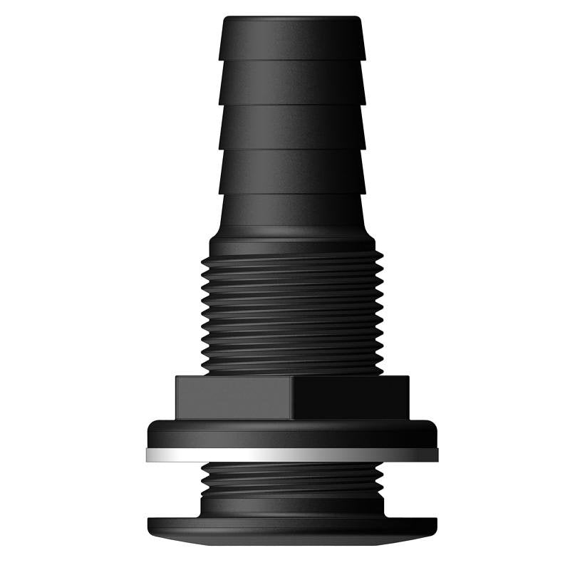 TruDesign Skin Fitting with Hose Tail 25mm 1” BSP Black