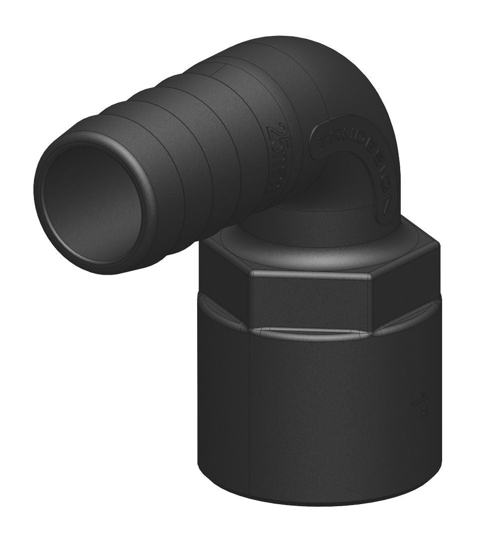 TruDesign Hose Tail 32mm 1¼” BSP Female 90° Bend