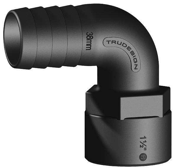 TruDesign Hose Tail 38mm 1½” BSP Female 90° Bend