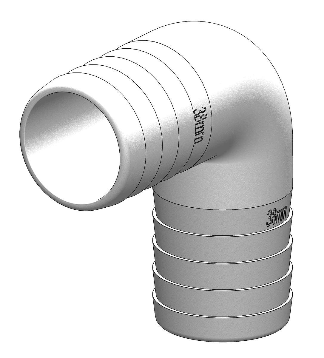 TruDesign 90° 38mm White