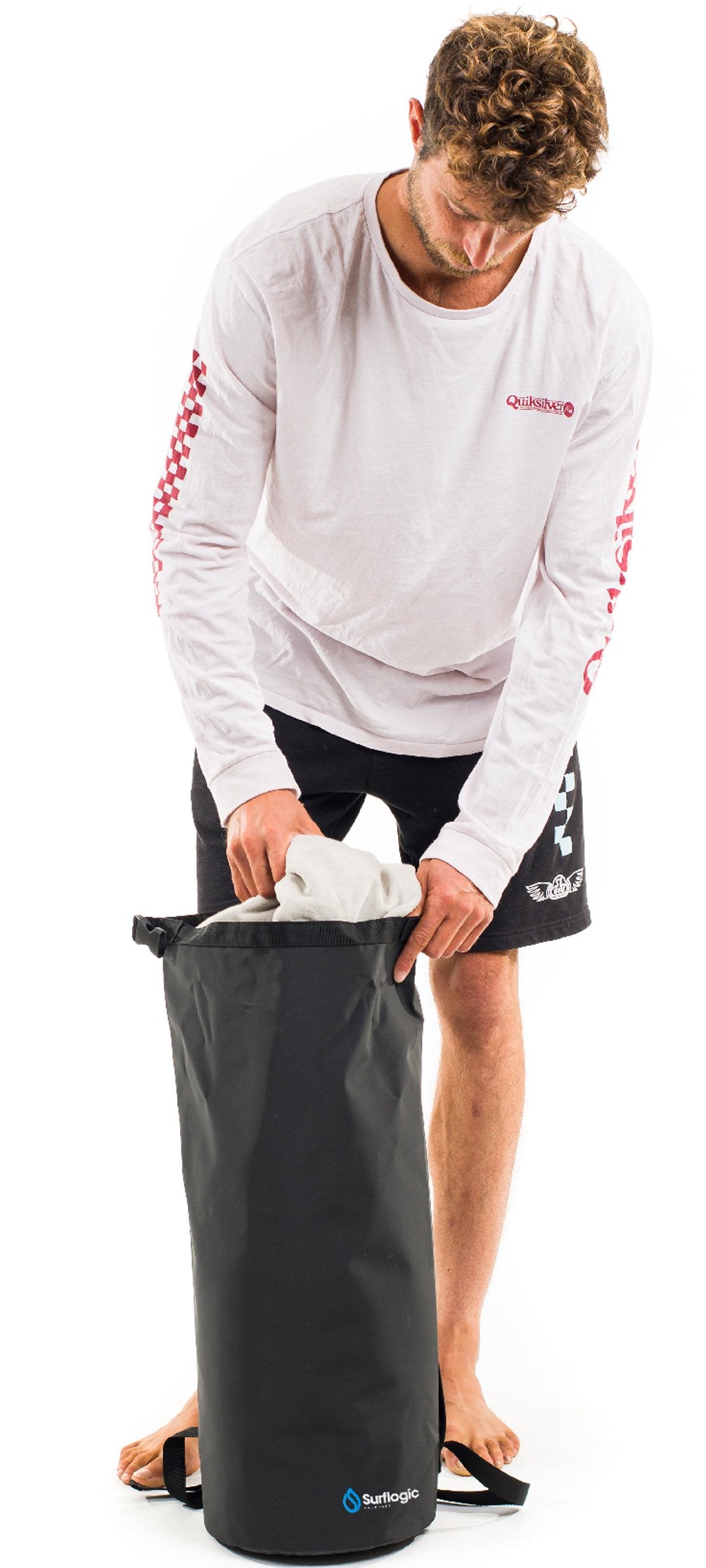 Surflogic Waterproof Dry Tube Backpack 30L Black - waterworldsports.co.uk