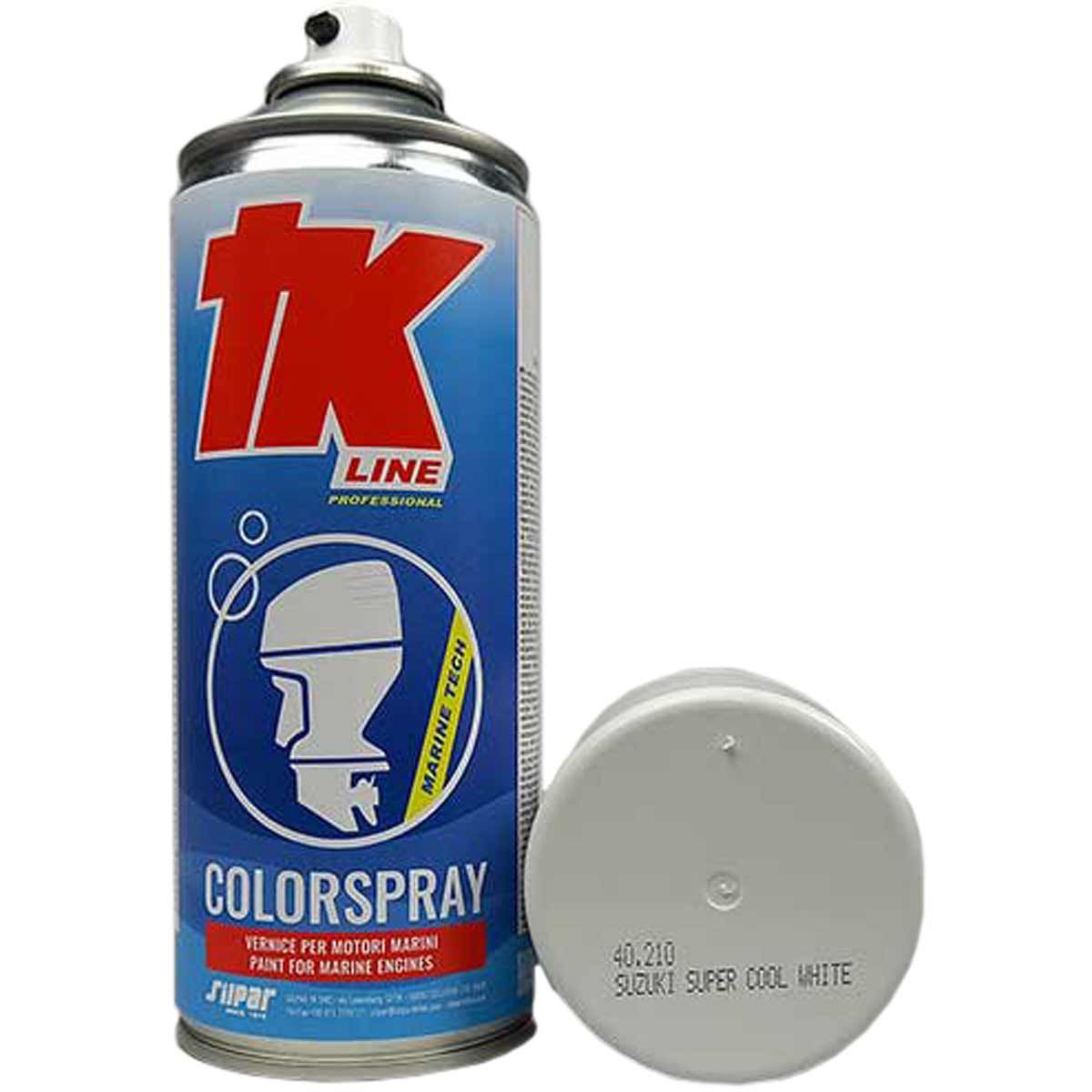 TK Colorspray Marine Engine Paint (Suzuki Super Cool White / 400ml) 6-40103/1