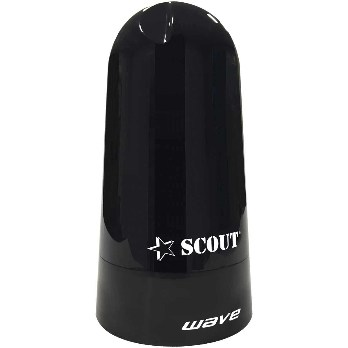 Scout Wave 4" Omnidirectional TV/FM Antenna Kit with Splitter (Black)