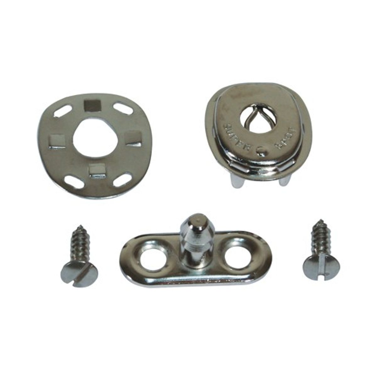 AG Lift-The-Dot Kit Screwfix/Fabric Nickel Plated (5 Sets)