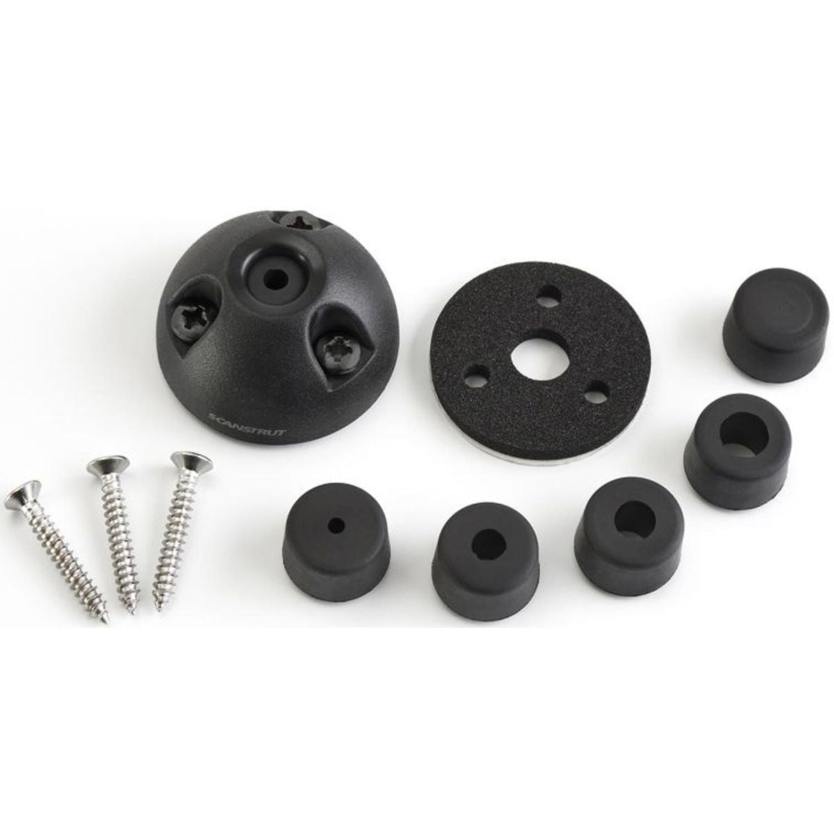 Scanstrut DS6-P-BLK Plastic Cable Gland Deck Seal (2mm-6mm / Black) 6-80533