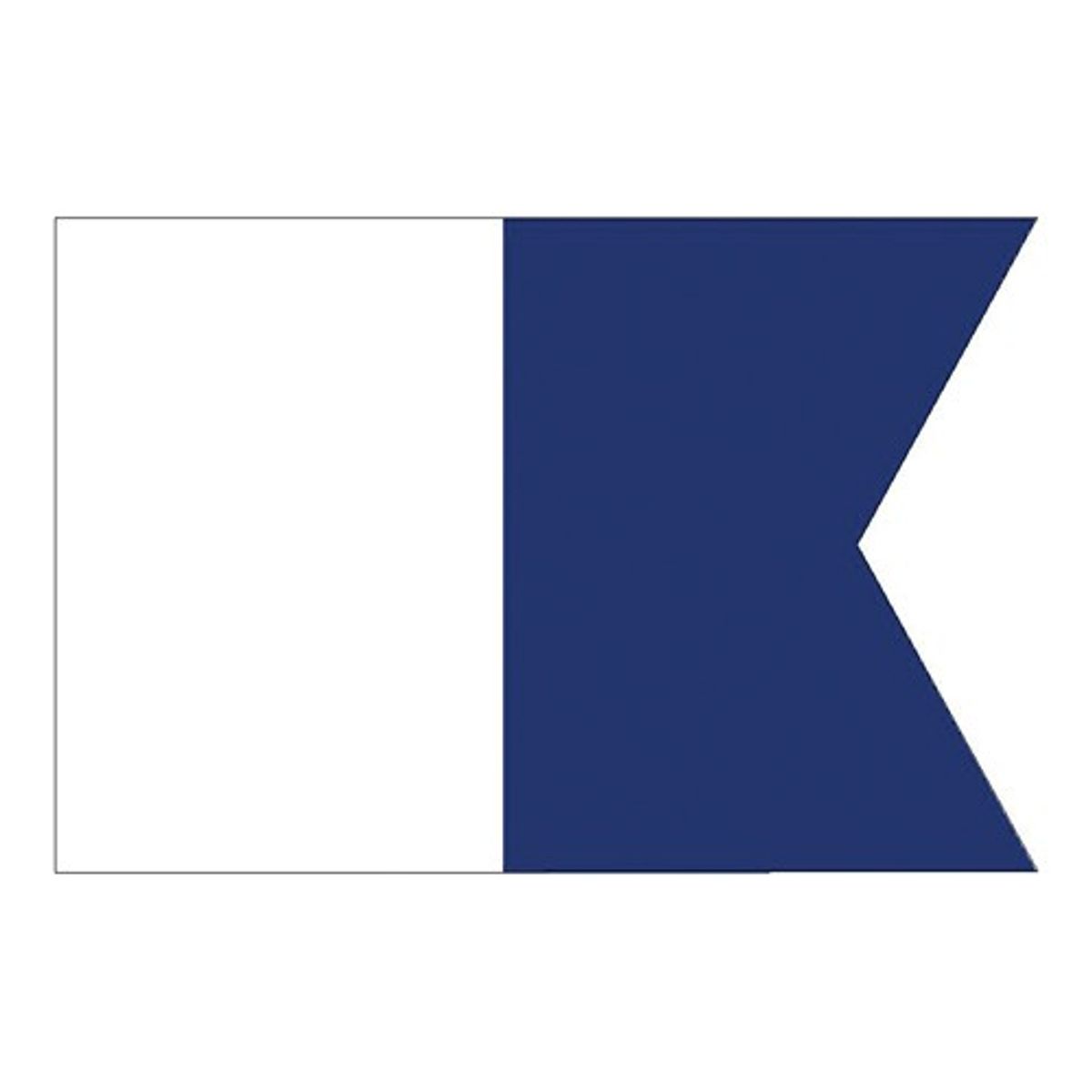 Flag International Code Signal A (30 x 45cm)